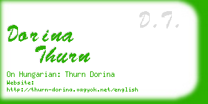 dorina thurn business card